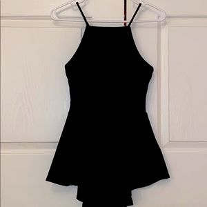 Brand new Rue 21 black ruffle derailed tank top Sm